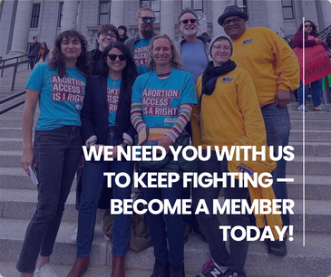 Aclu of Utah become a member graphic. It has a photo of ACLU of Utah staff at the Utah Captiol. It reads we need you with us to keep fighting- become a member today.
