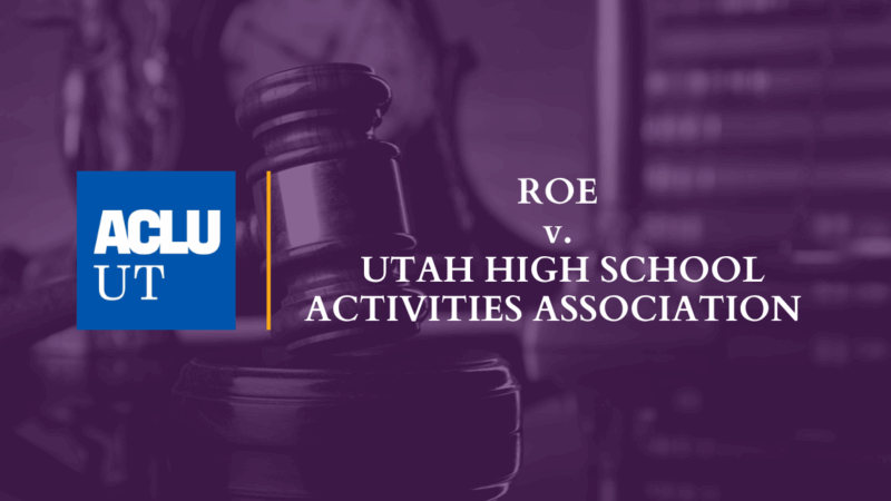 Comment on the Lawsuit Challenging HB11 Being Dismissed - ACLU of Utah