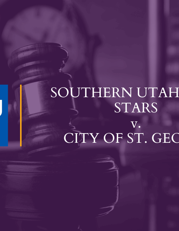 Graphic for ACLU of Utah Southern Utah Drag Stars v. City of St. George lawsuit