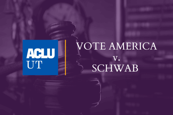 Graphic for Vote America v. Schwab