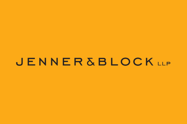 ACLU of Utah yellow graphicc with Jenner & Block logo on it.
