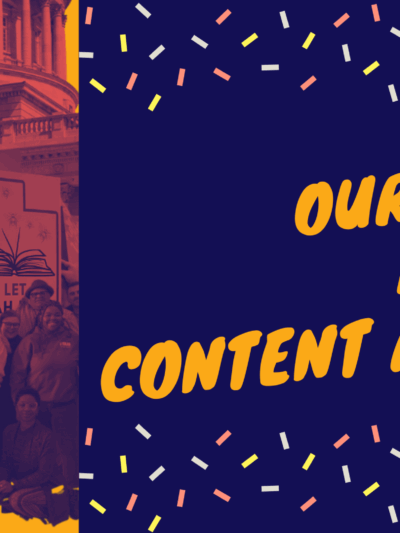 graphic for our year in content and stories blog post