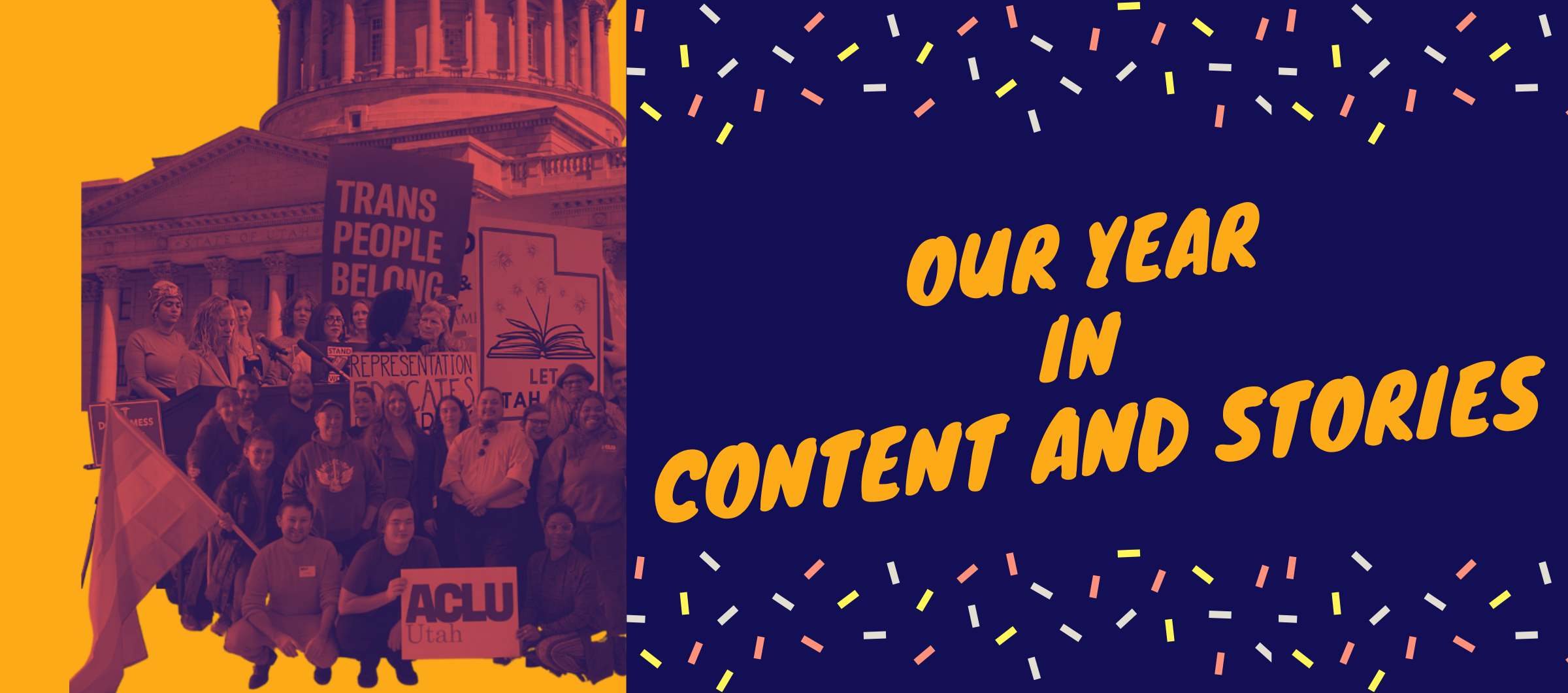 graphic for our year in content and stories blog post
