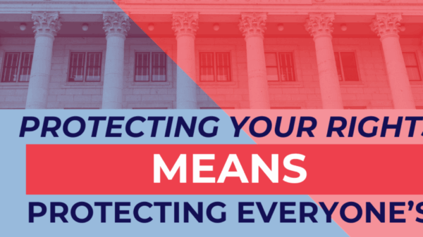 Protecting your rights means protecting everyone's campaign graphic for utah's legislative 2025 session.