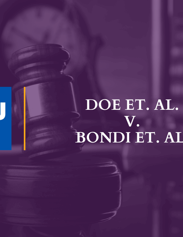 Doe et. al. v. Bondi et. al.