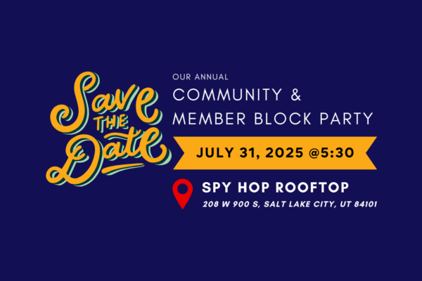 save the date for aclu of utah's community and member block party on July 31, 2025 in Utah.
