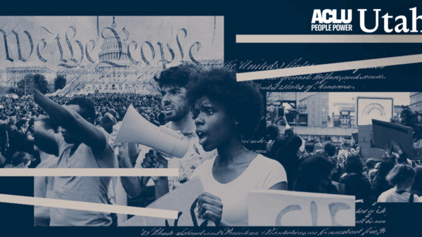 graphic for aclu of utah's volunteer page.