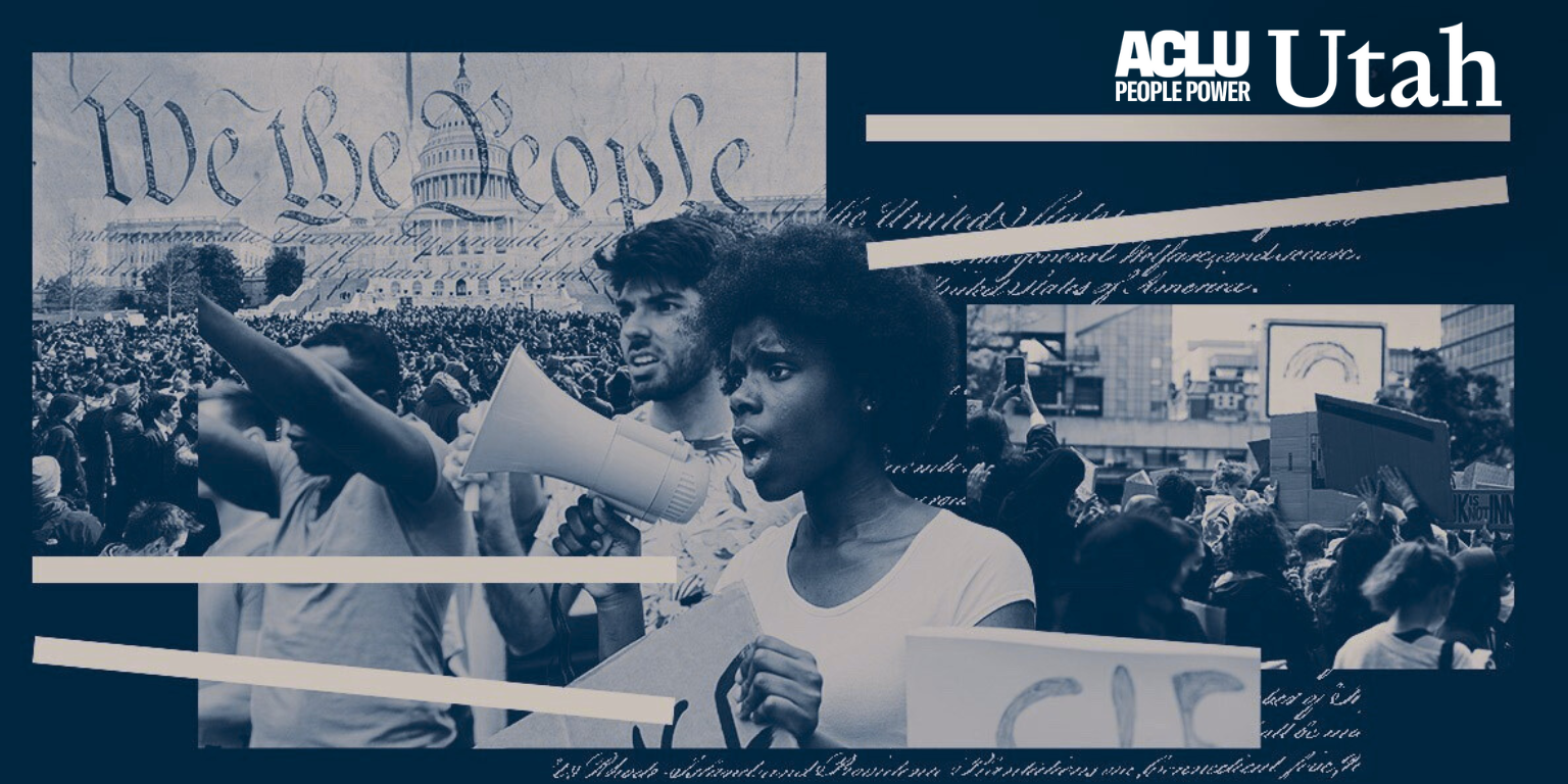 graphic for aclu of utah's volunteer page.