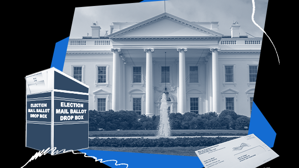 Election Mail Ballot Drop Box, the White House, and your vote.
