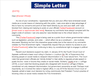 Simple letter 1 200
