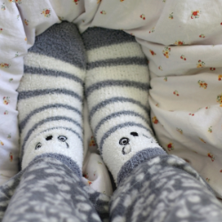 image of fuzzy socks