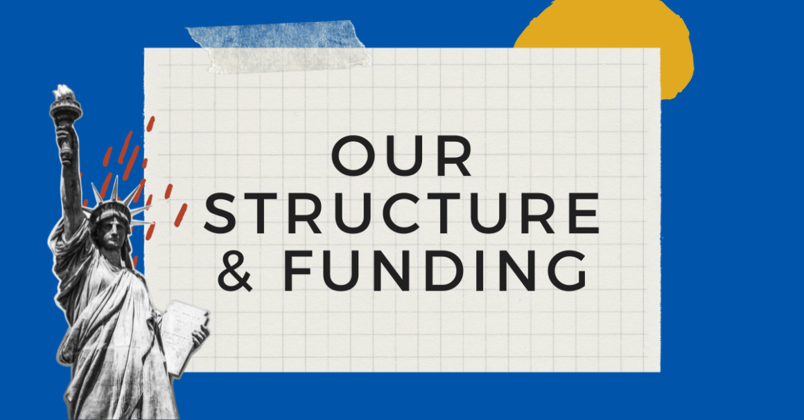 Graphic for ACLU of Utah about page for their structure and funding section.