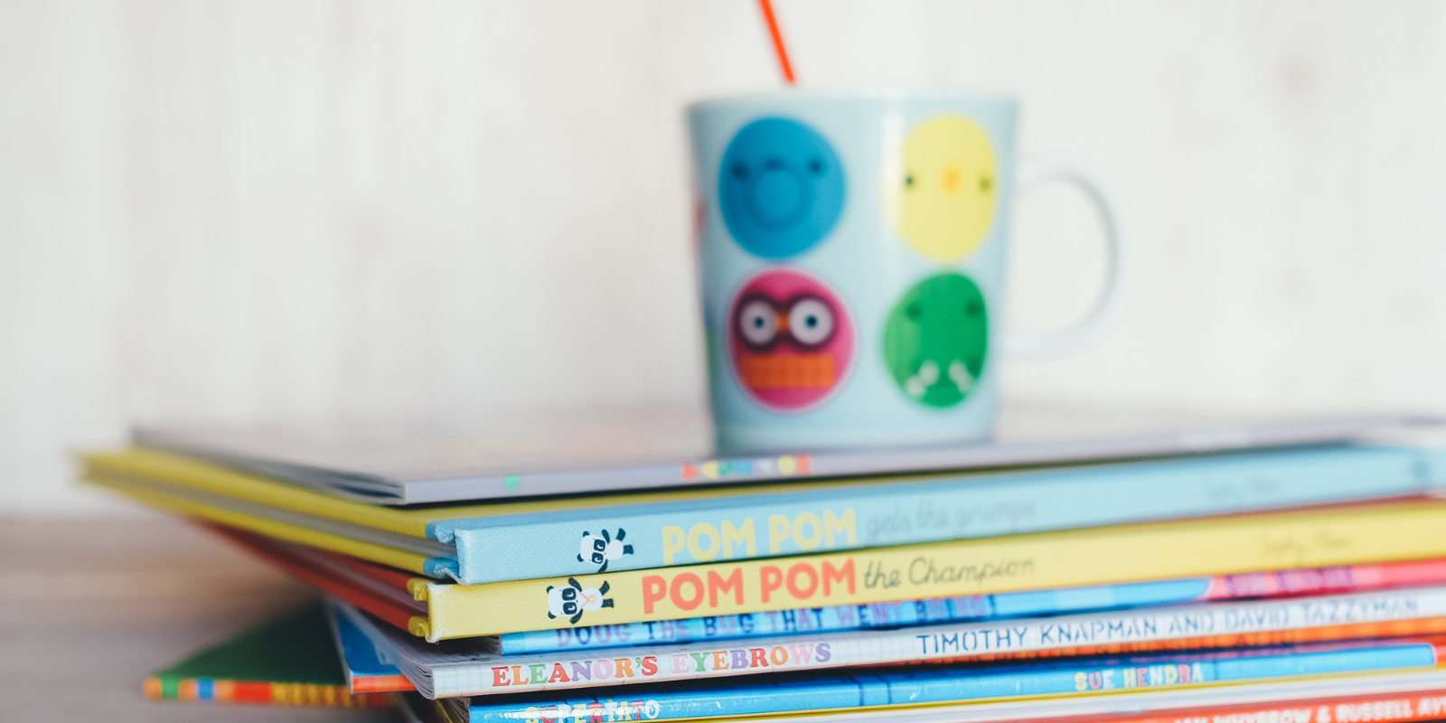 photo of colorful kids books.