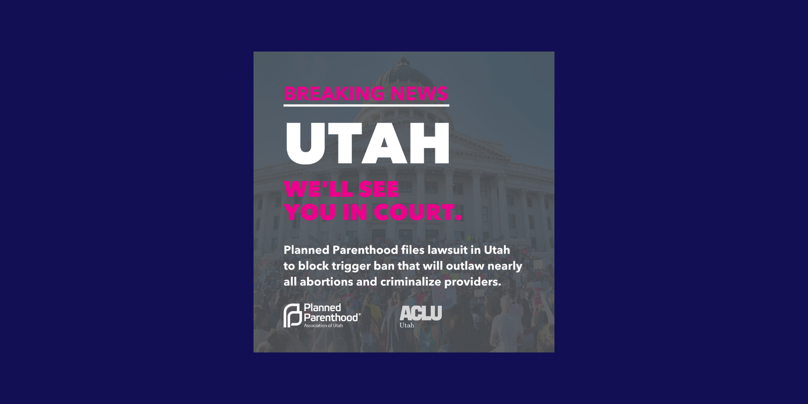 Graphic for PPAU v State of Utah filed