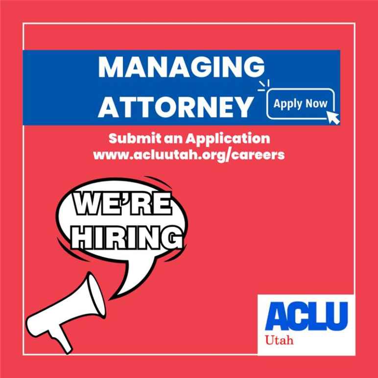 graphic for aclu of utah job posting