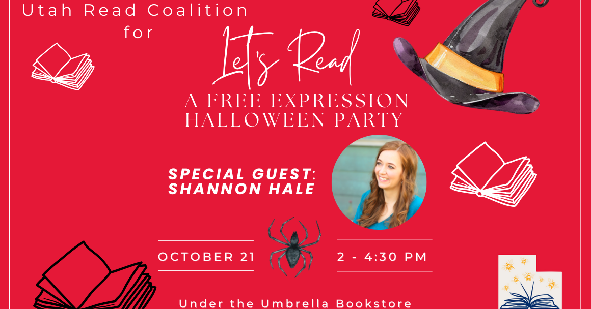 Join the Let Utah Read for a Free Expression Halloween Party!