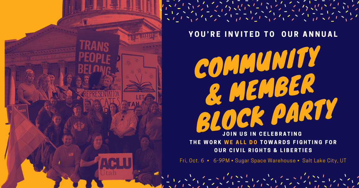ACLU of Utah Annual Community and Member Block Party