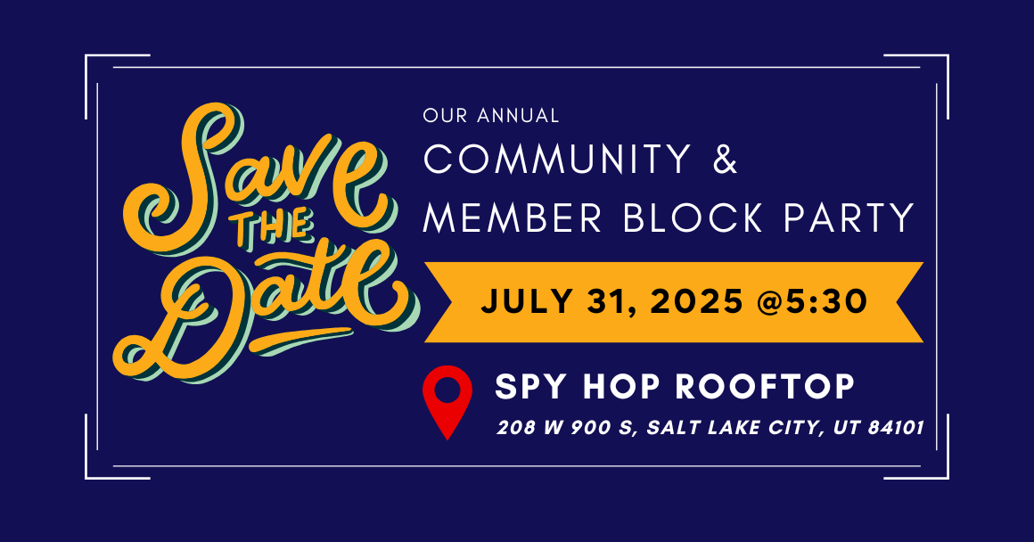 ACLU of Utah 2025 Block Party save the date graphic.