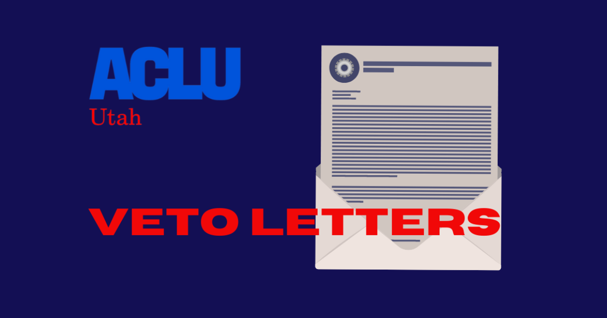 Veto Letter to Governor Cox on Two Birth Certificate Bills ACLU of