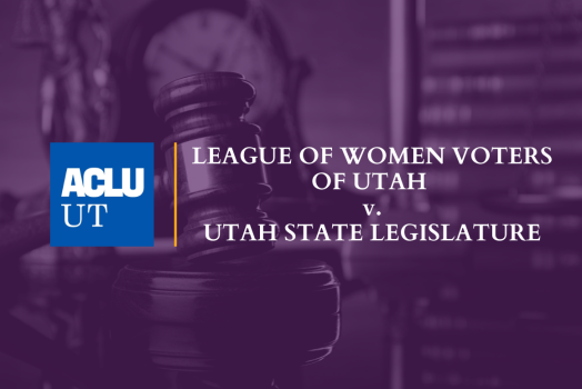 Graphic for ACLU of Utah Amicus Brief in League of Women Voters of Utah v. Utah State Legislature 