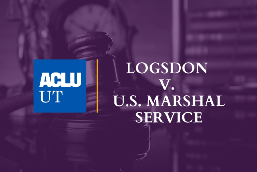 Graphic for ACLU of Utah Amicus Brief in Logsdon v. U.S. Marshal Service