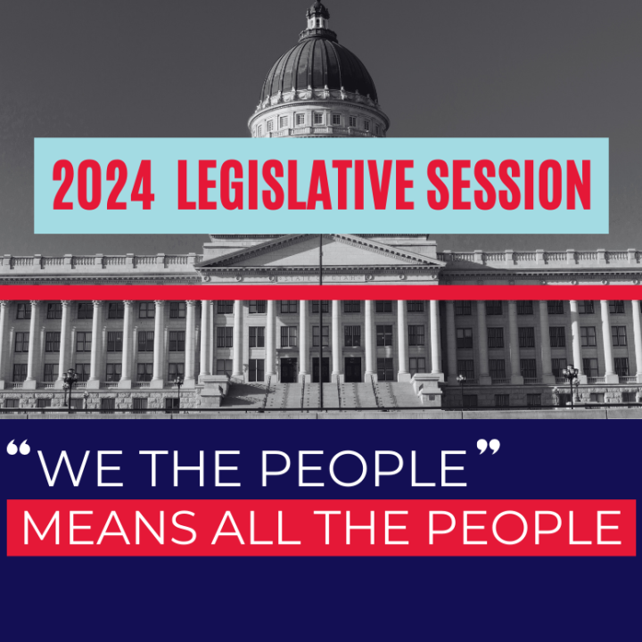 Graphic for 2024 legislative session campaign "we the people" means all the people.